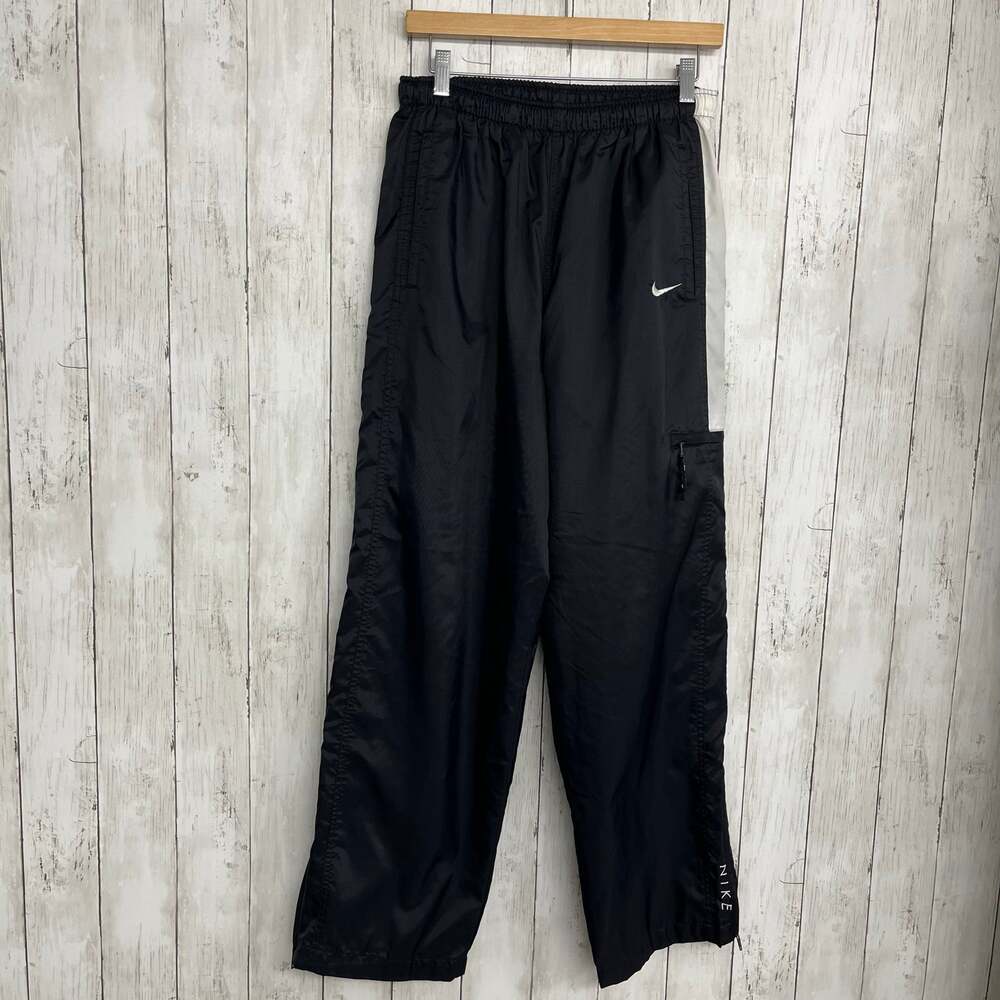 Nike Vintage 90s Nylon Lightweight Zipper Bottom Streetwear Swish Track Pants